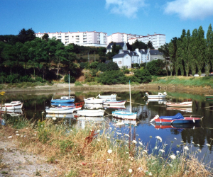 Pouldavid port de plaisance en 1966